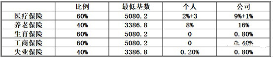 医疗保险比例